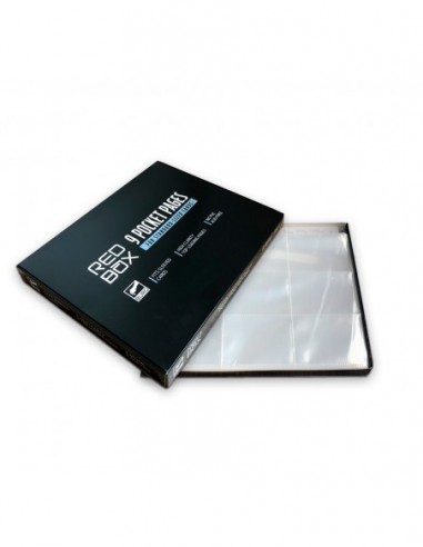 Caja De Hojas Folios Para Carpeta Con 9 Bolsillos (A4) - 100 Unidades